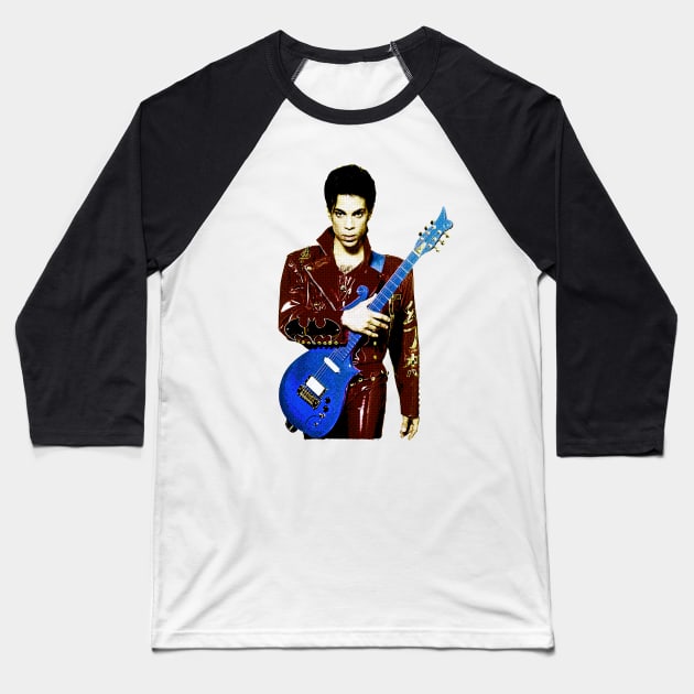 Prince Retro Style - Musical Legend Tribute Baseball T-Shirt by Mr.FansArt